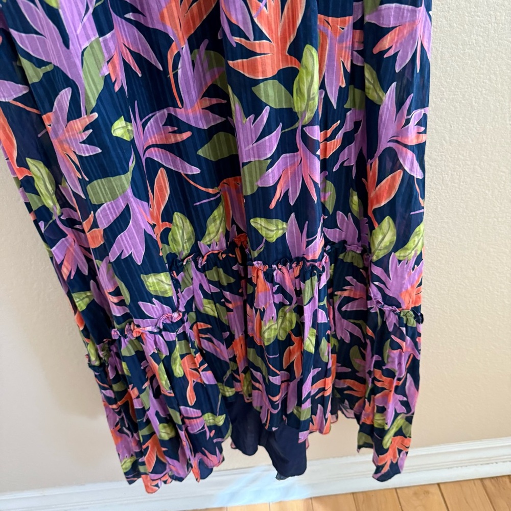 Ramy Brook Floral Maxi Dress Size 14 - Picture 5 of 12